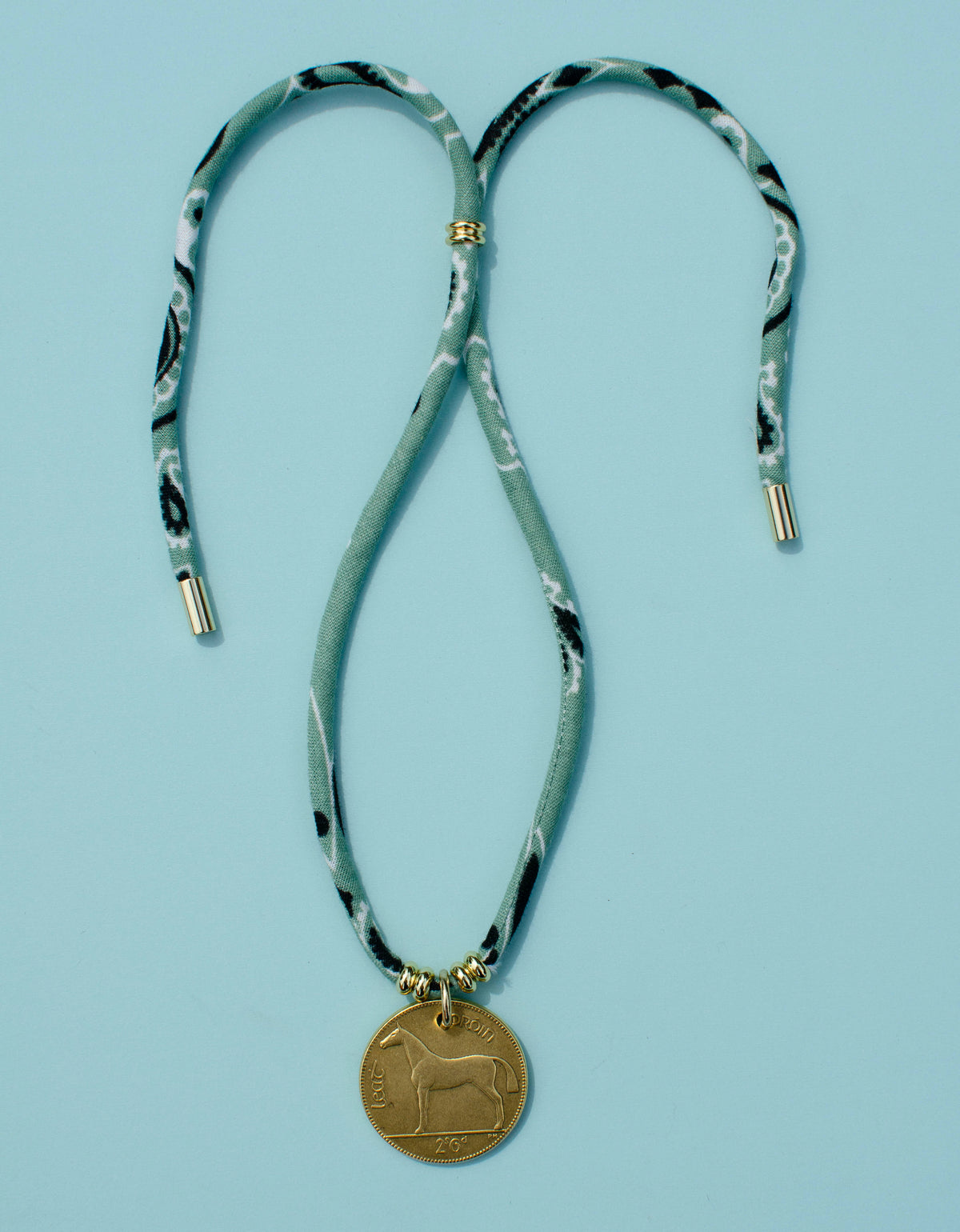 Irish Horse Coin Bandana Necklace