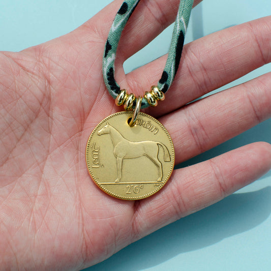 Irish Horse Coin Bandana Necklace