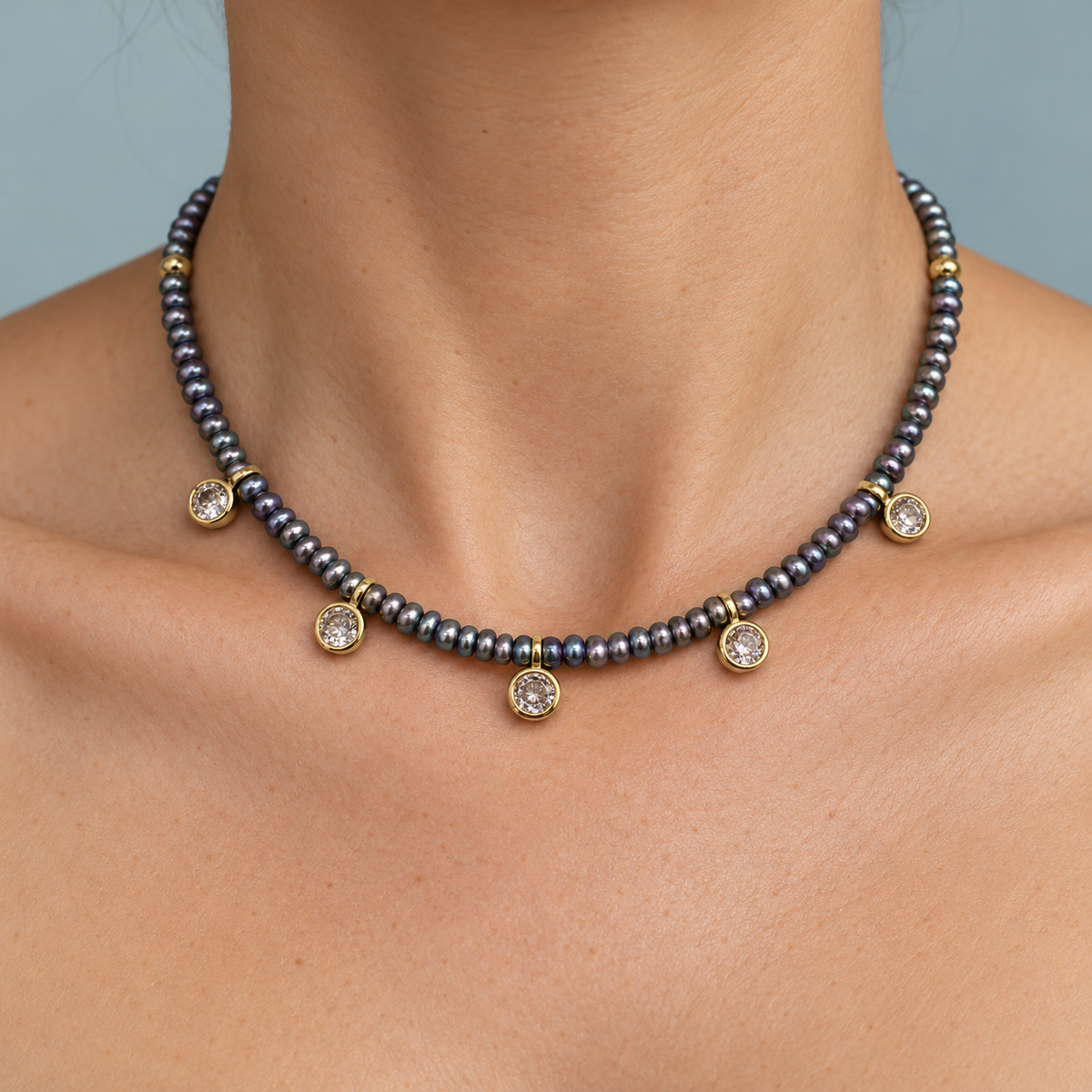 Moonlit Pearl Necklace