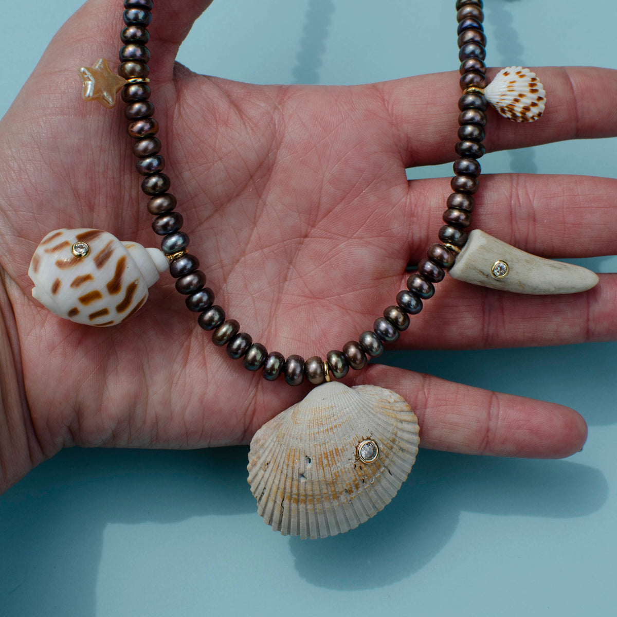 Pearl Multi Shell Necklace