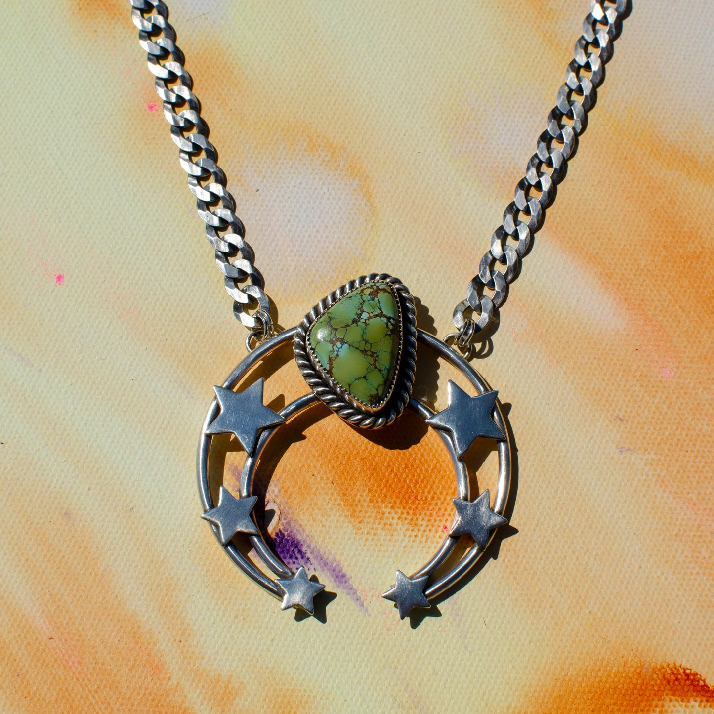 Sterling Star Squash Necklace