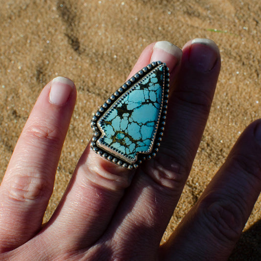 "Ella" Turquoise Arrowhead Ring