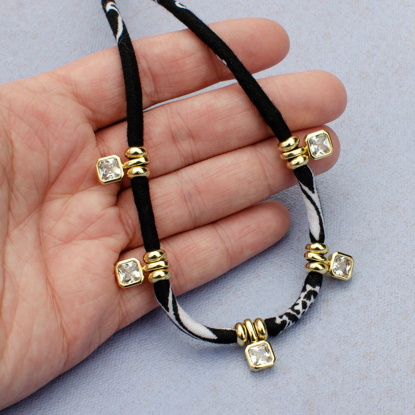 Bandana Gemstone Necklace