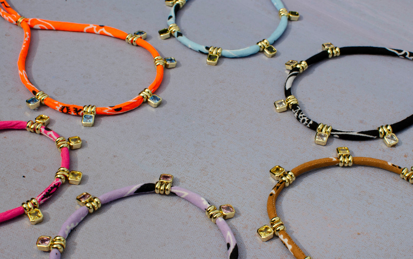 Bandana Gemstone Necklace