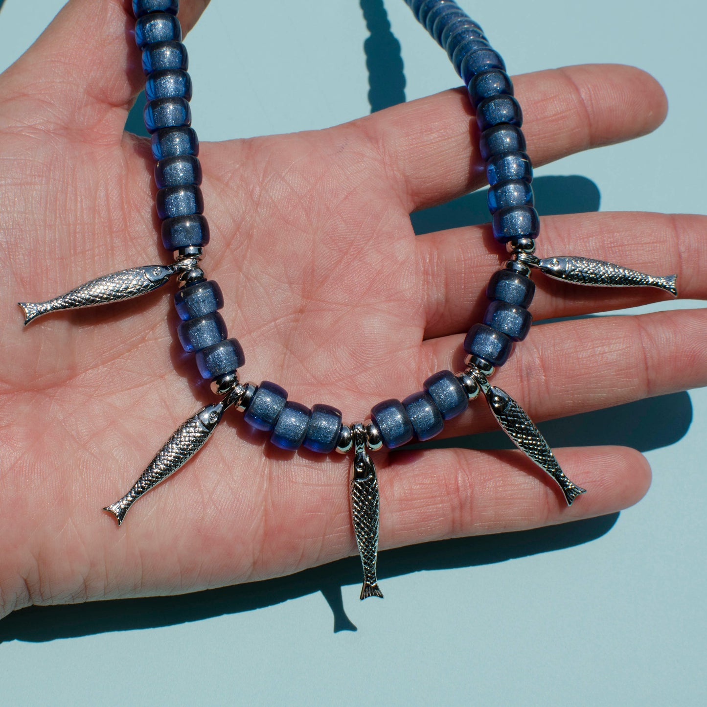 4 Silver Fish Necklace