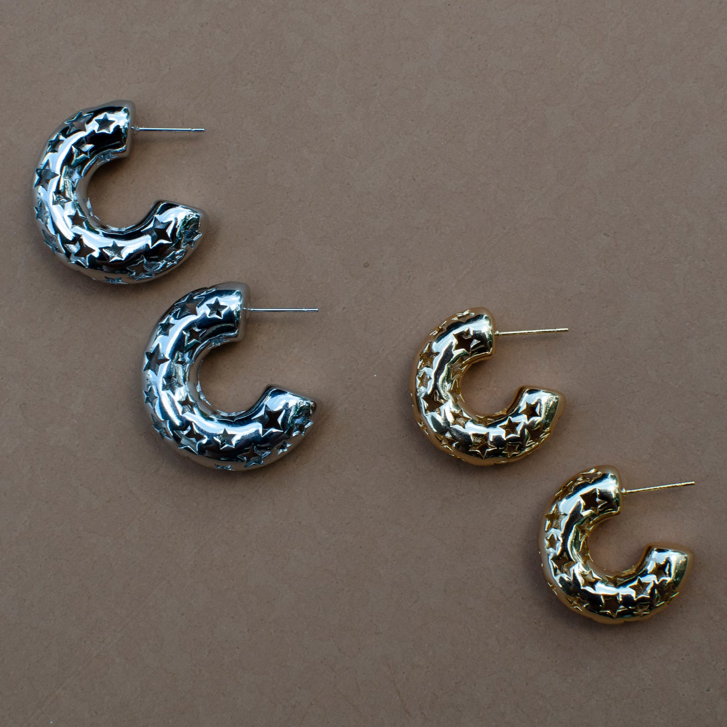 Star Chubby Hoops