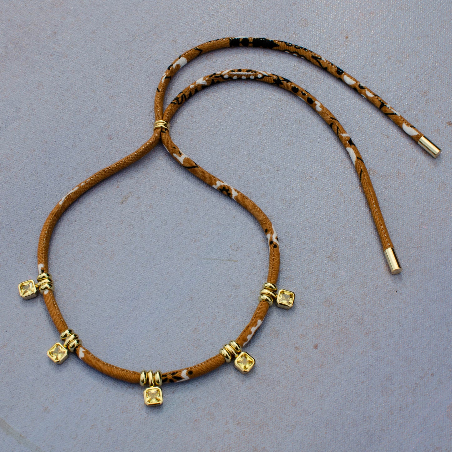 Bandana Gemstone Necklace
