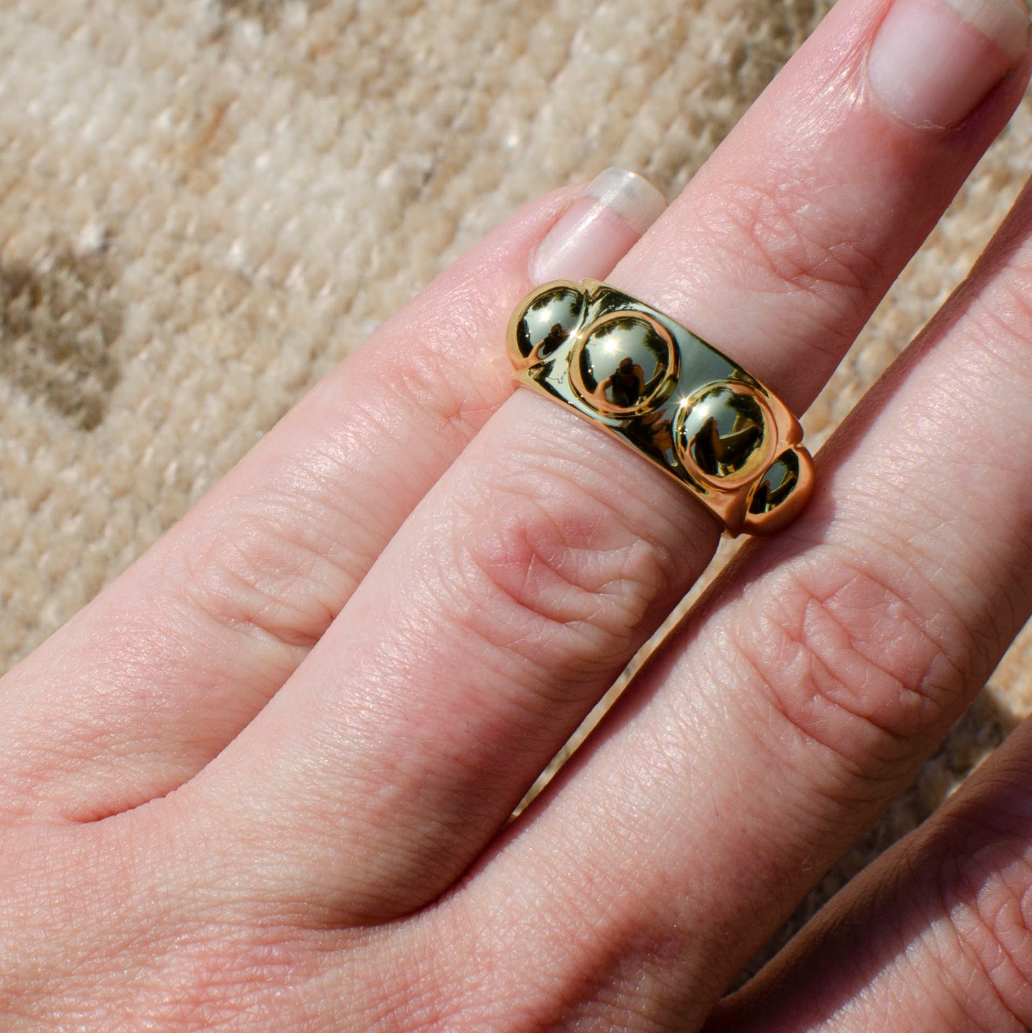 Golden Bubble Ring