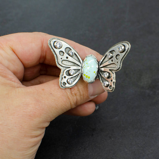 Turquoise Butterfly Ring