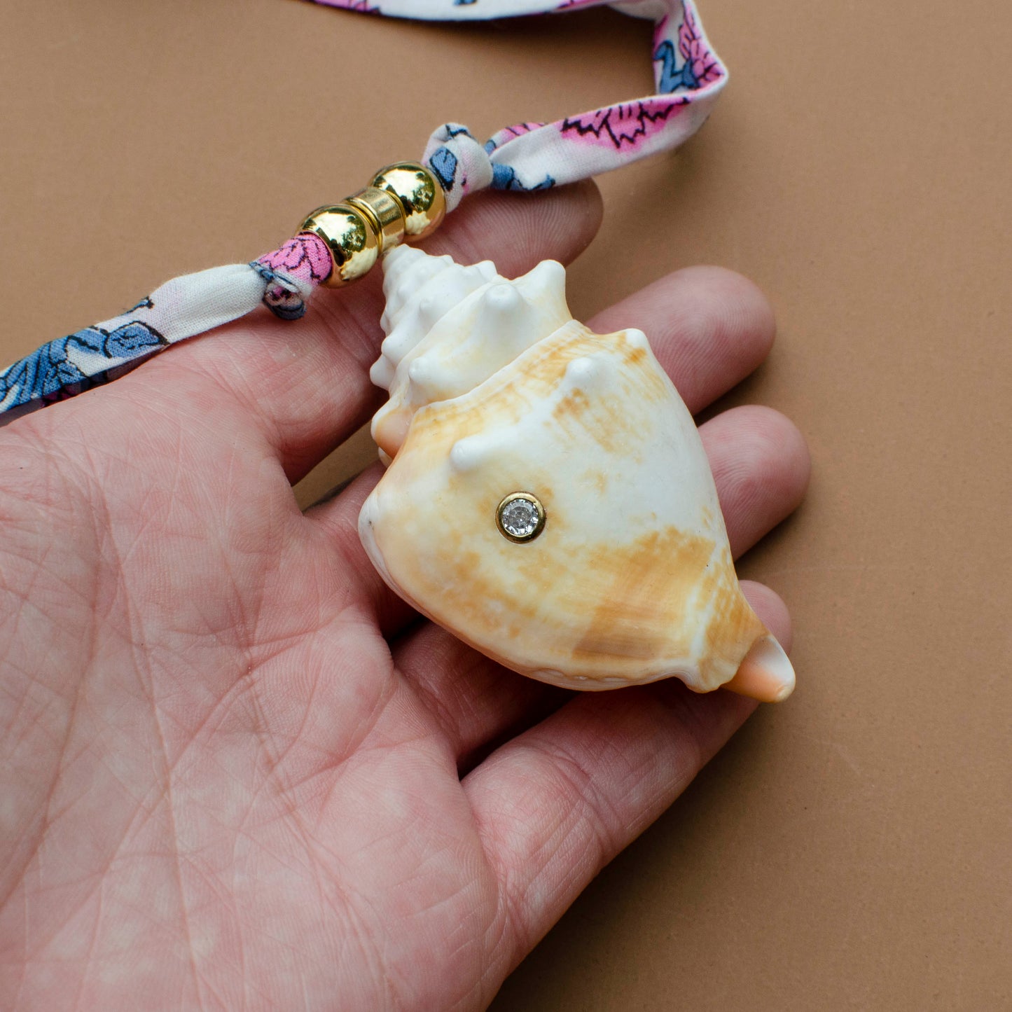 One of a Kind Conch Shell Inlay Necklace