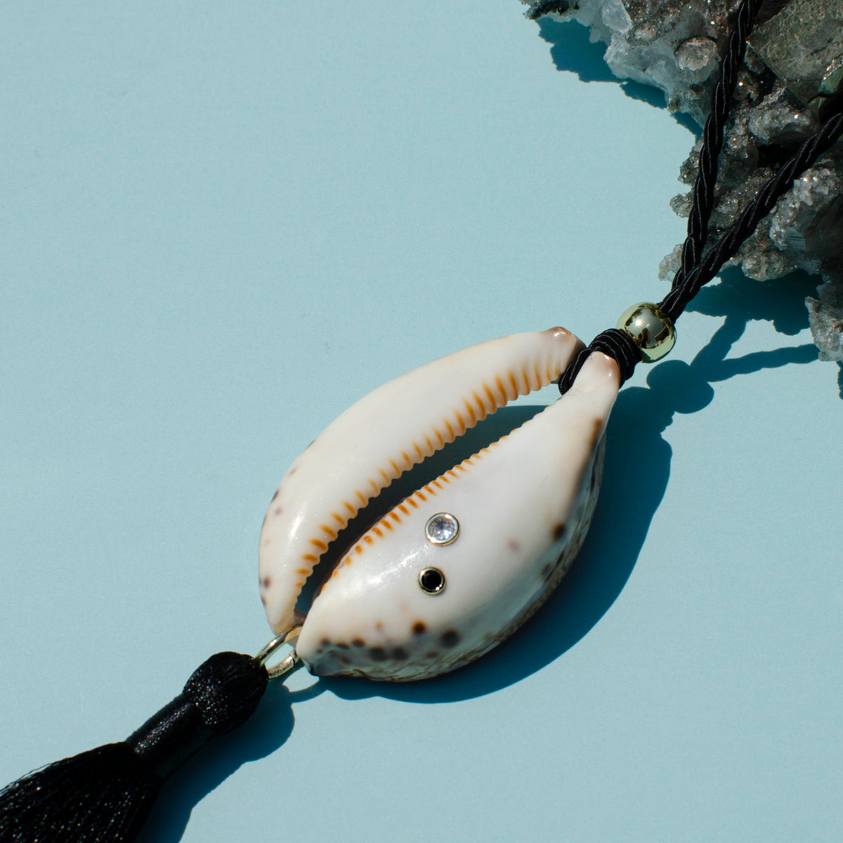 Cowrie Tassel Statement Necklace