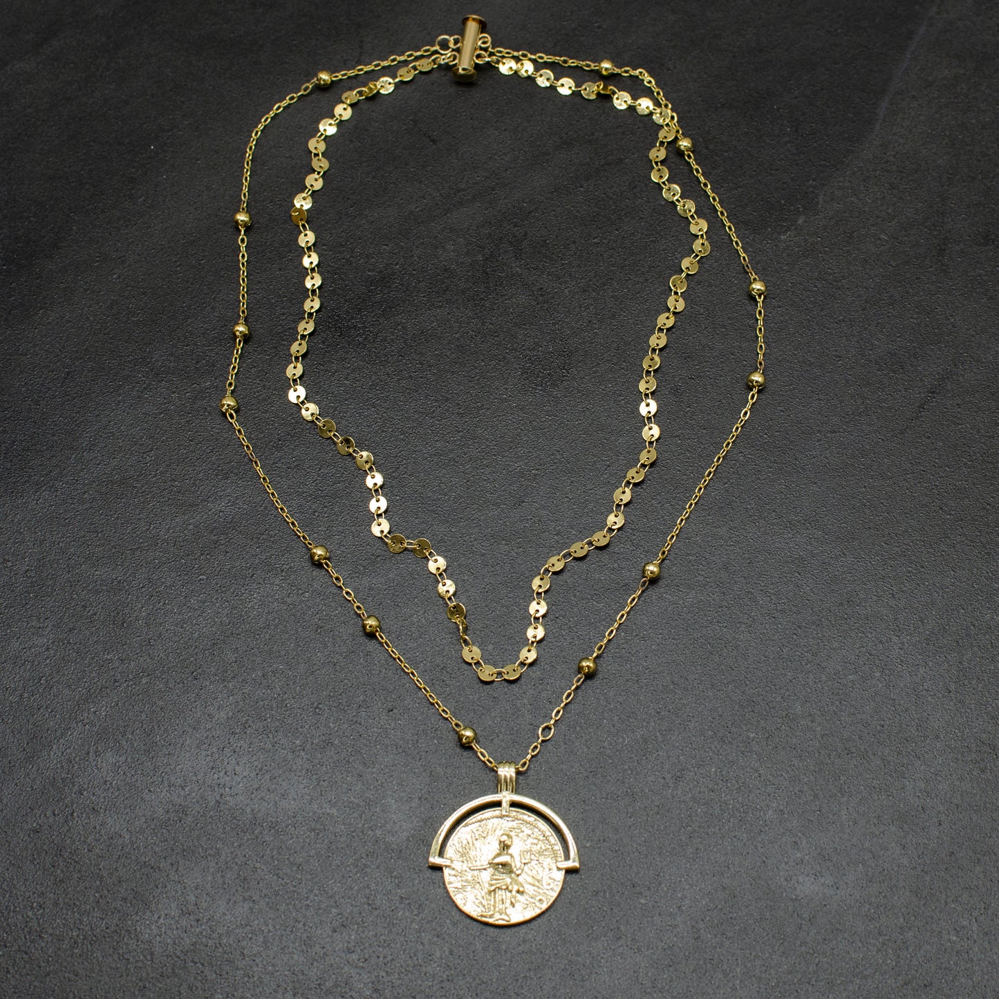 Greek Coin Necklace