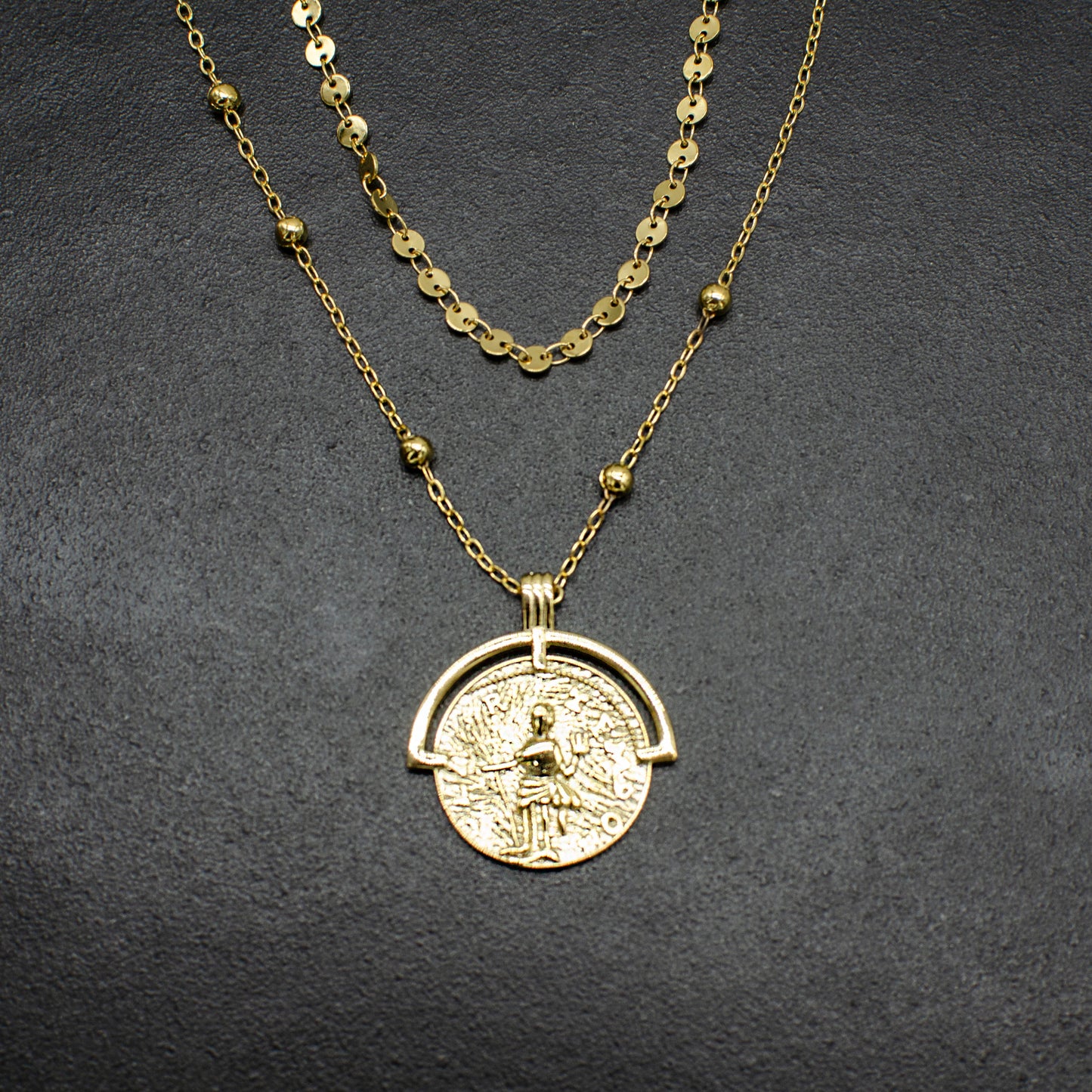 Greek Coin Necklace