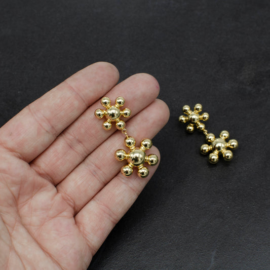 Bubble Flower Drop Earrings