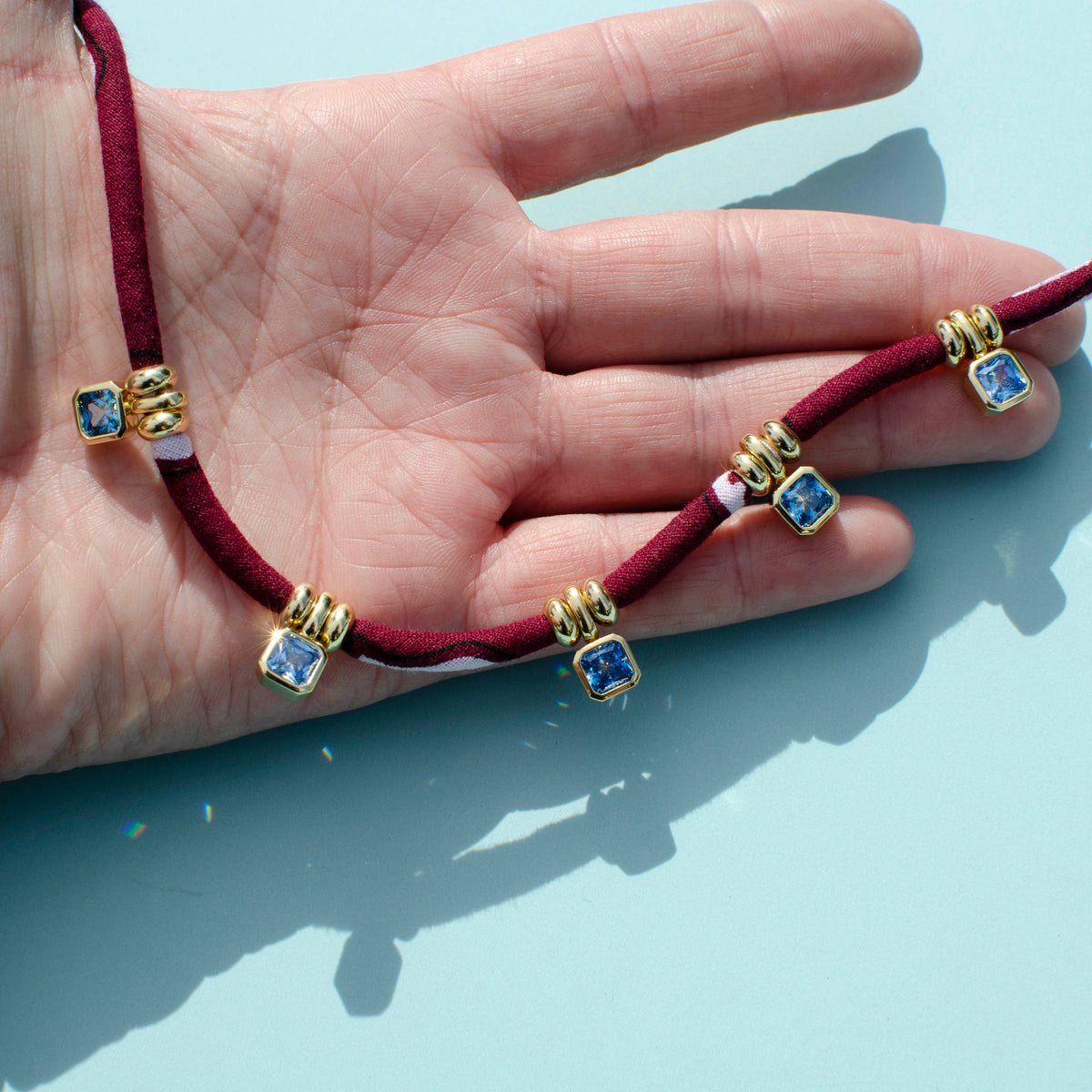 Bandana Gemstone Necklaces-NEW COLORS
