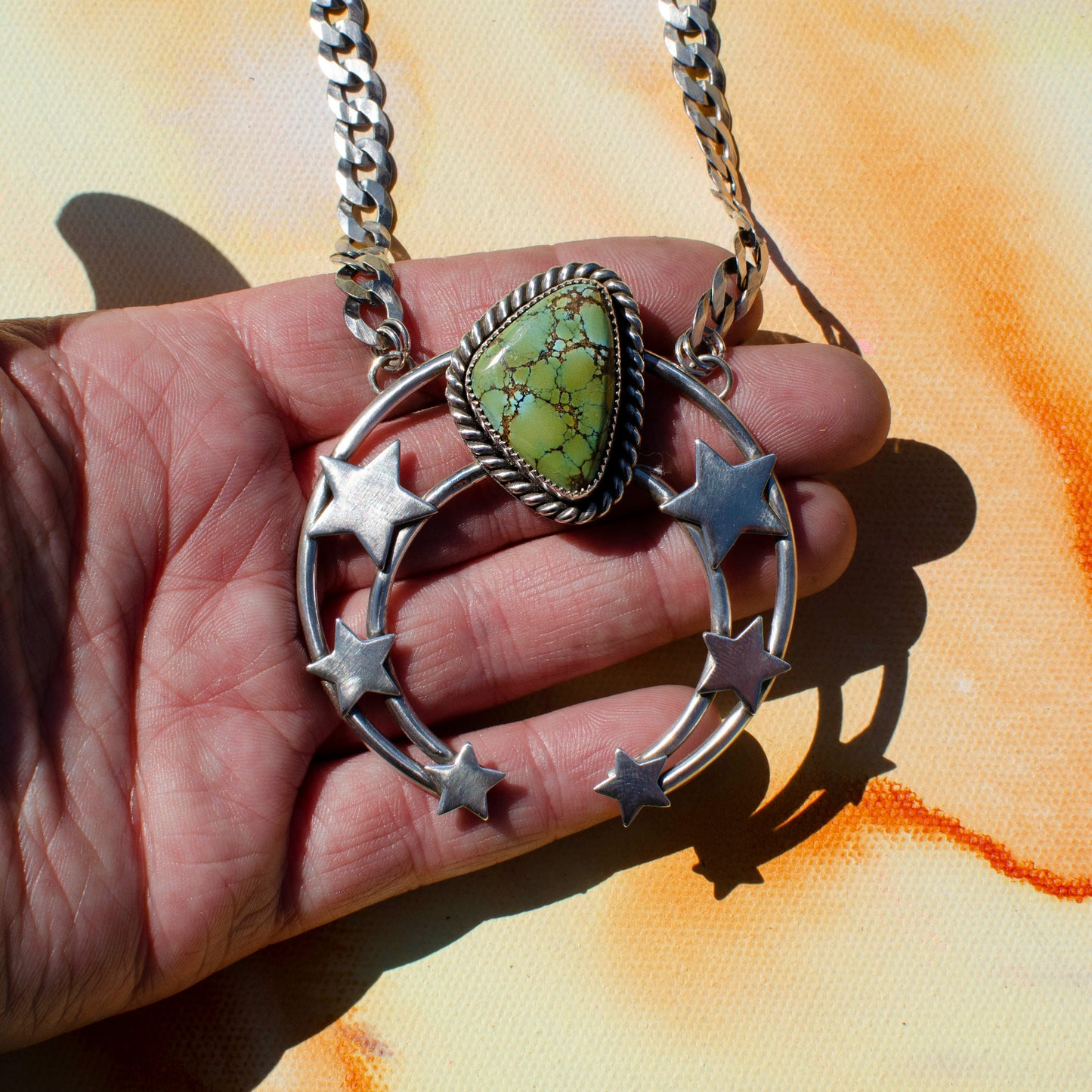 Sterling Star Squash Necklace