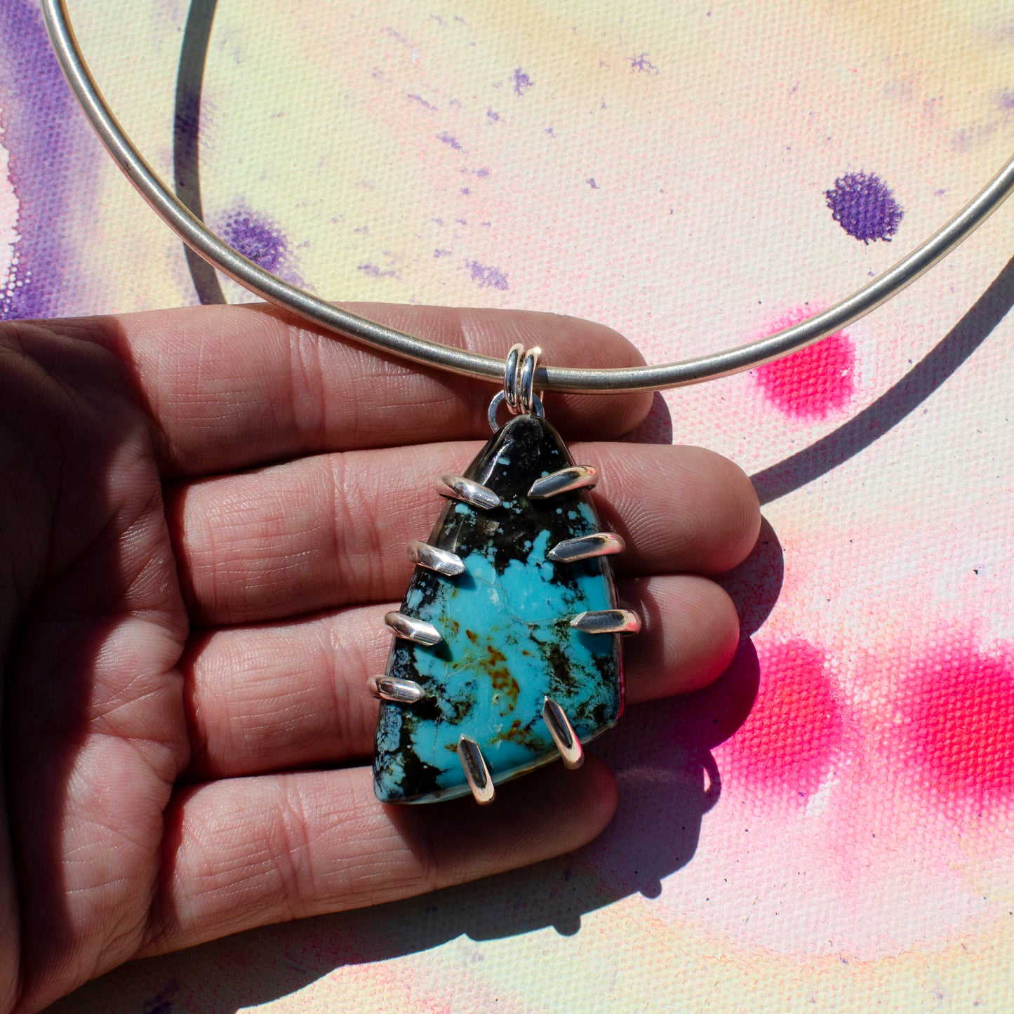 Turquoise Desert Claw Collar