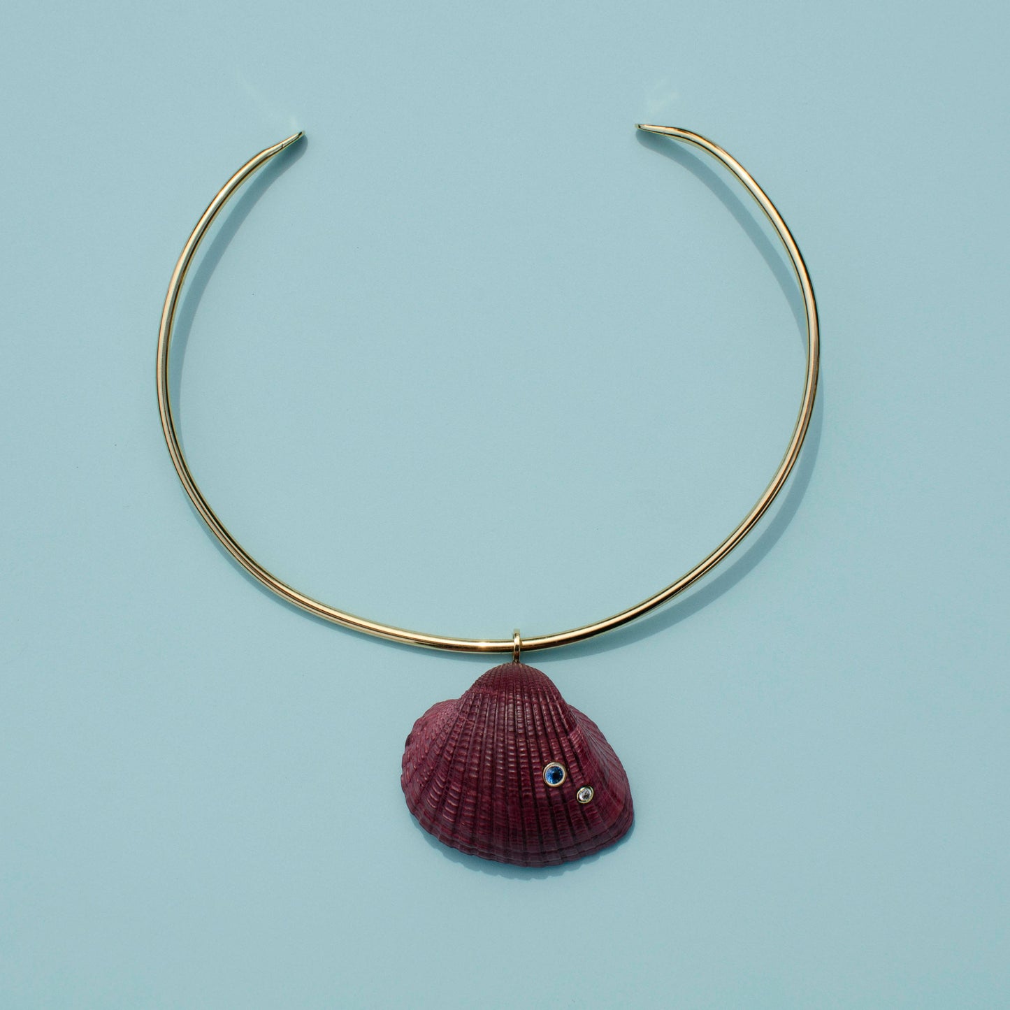 Hand-Dyed Georgia Shell Pendants