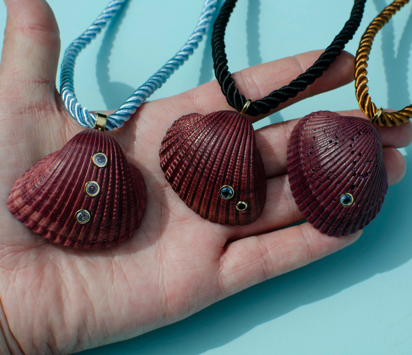 Dyed Maroon Shells