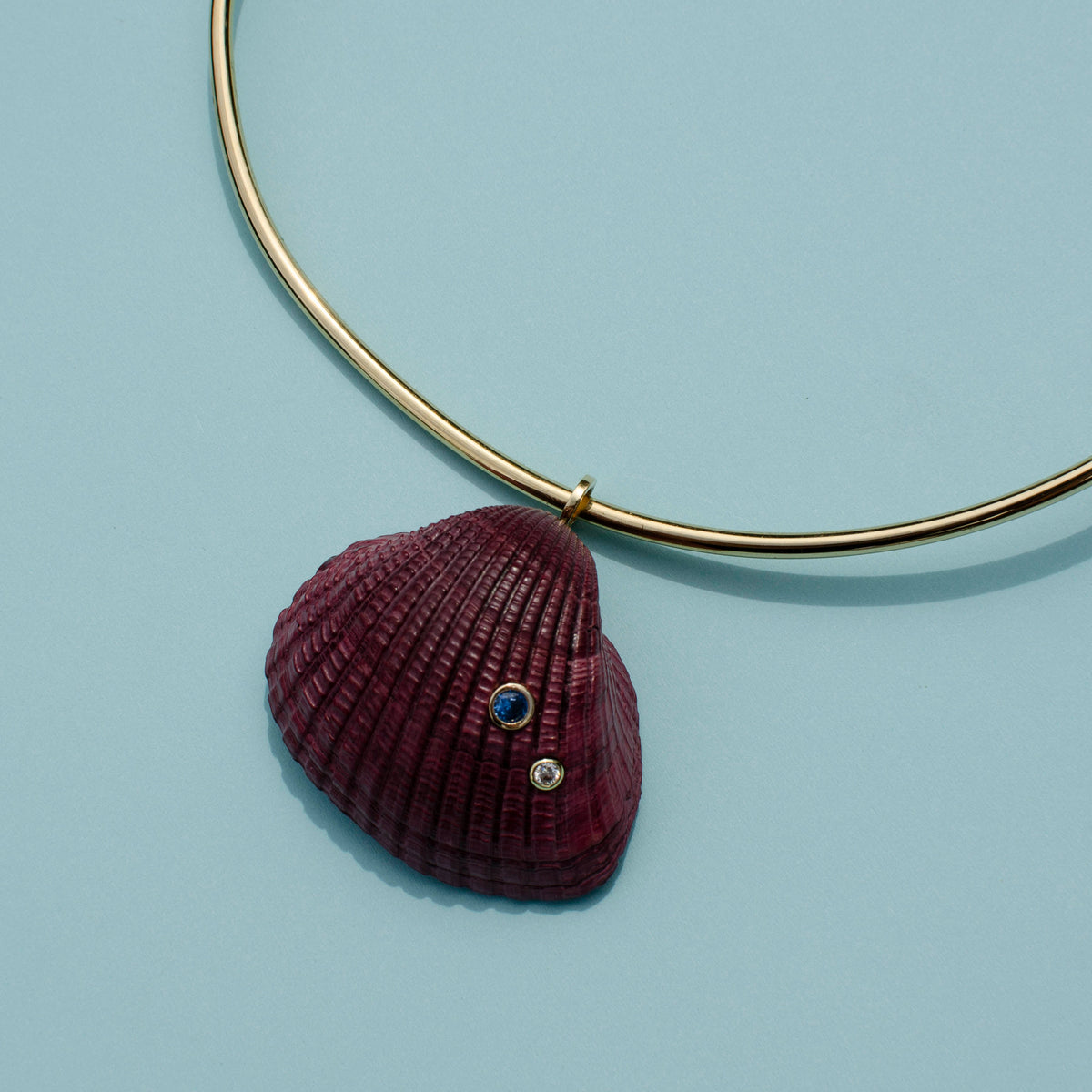 Hand-Dyed Georgia Shell Pendants