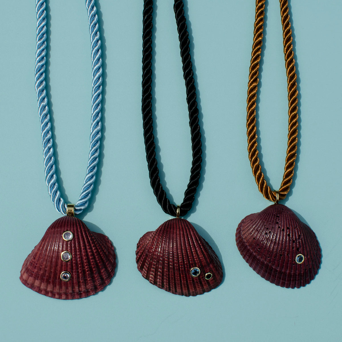 Dyed Maroon Shells