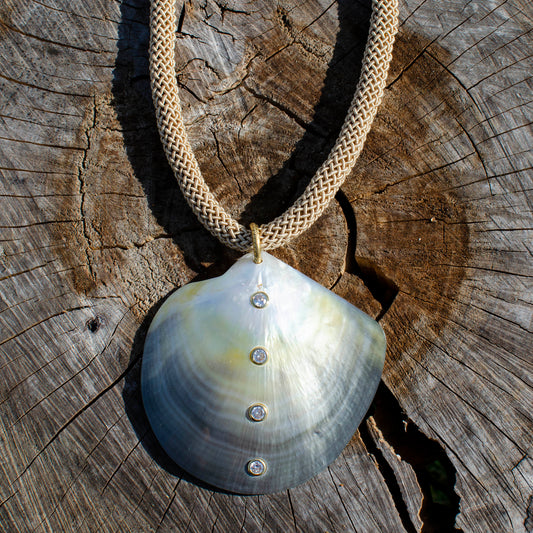 Mother of Pearl Inlay Statement Necklace