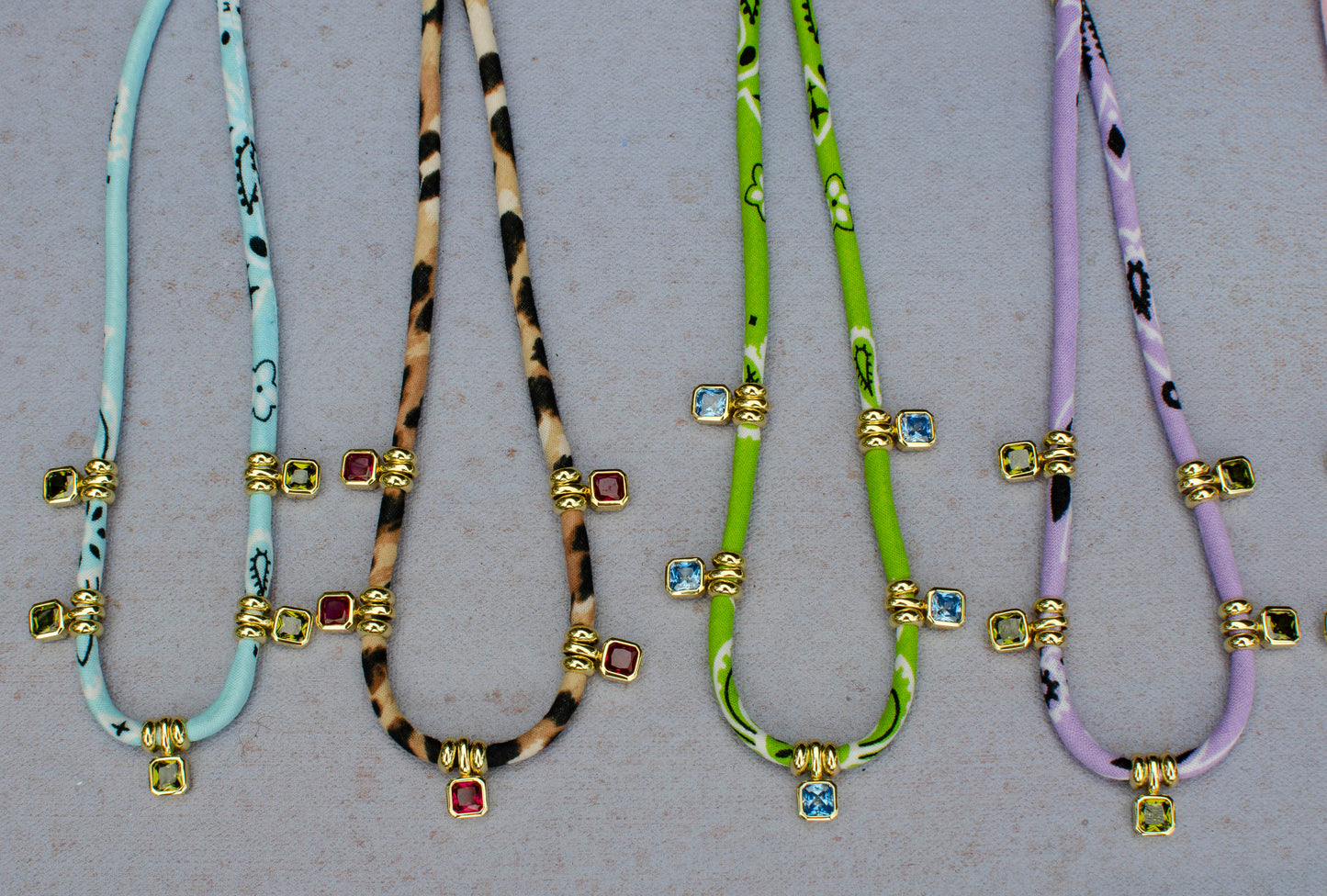 Bandana Gemstone Necklace