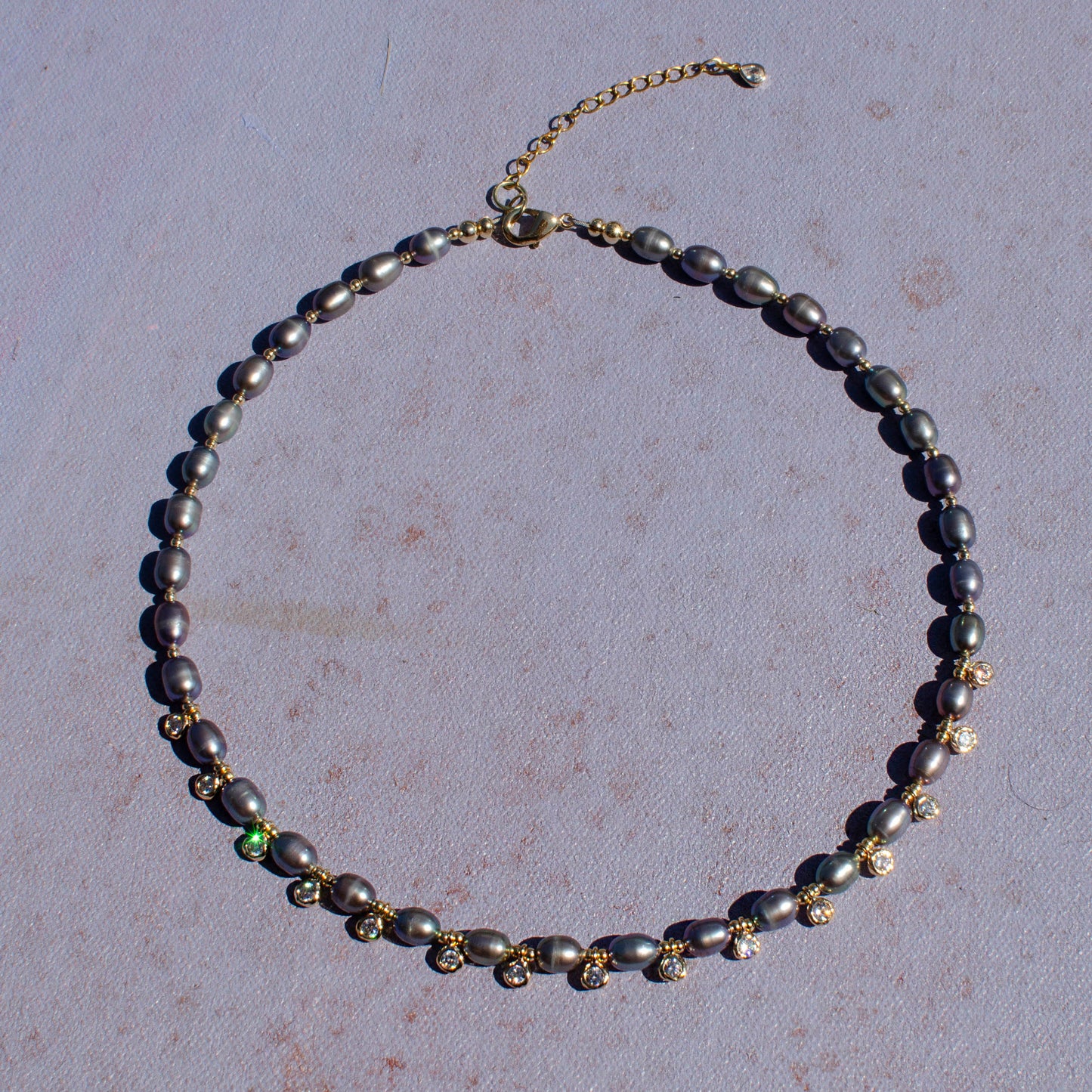 Beaded Pearl CZ Drop Stackers