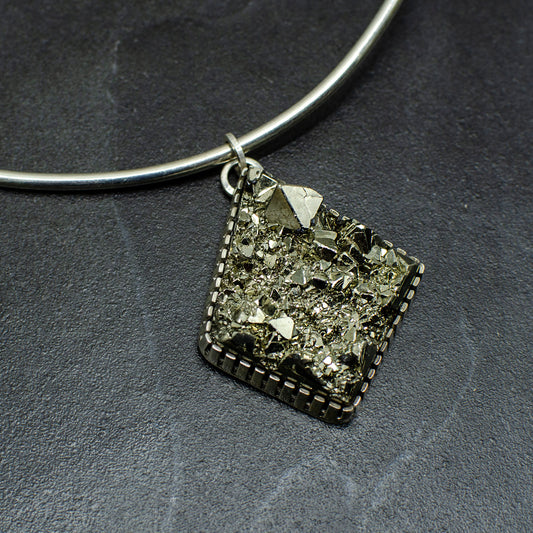 Peruvian Pyrite Dimaond Statement Piece