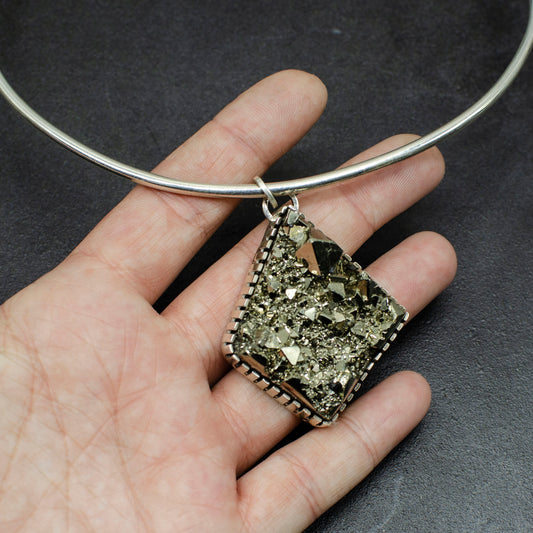 Peruvian Pyrite Dimaond Statement Piece