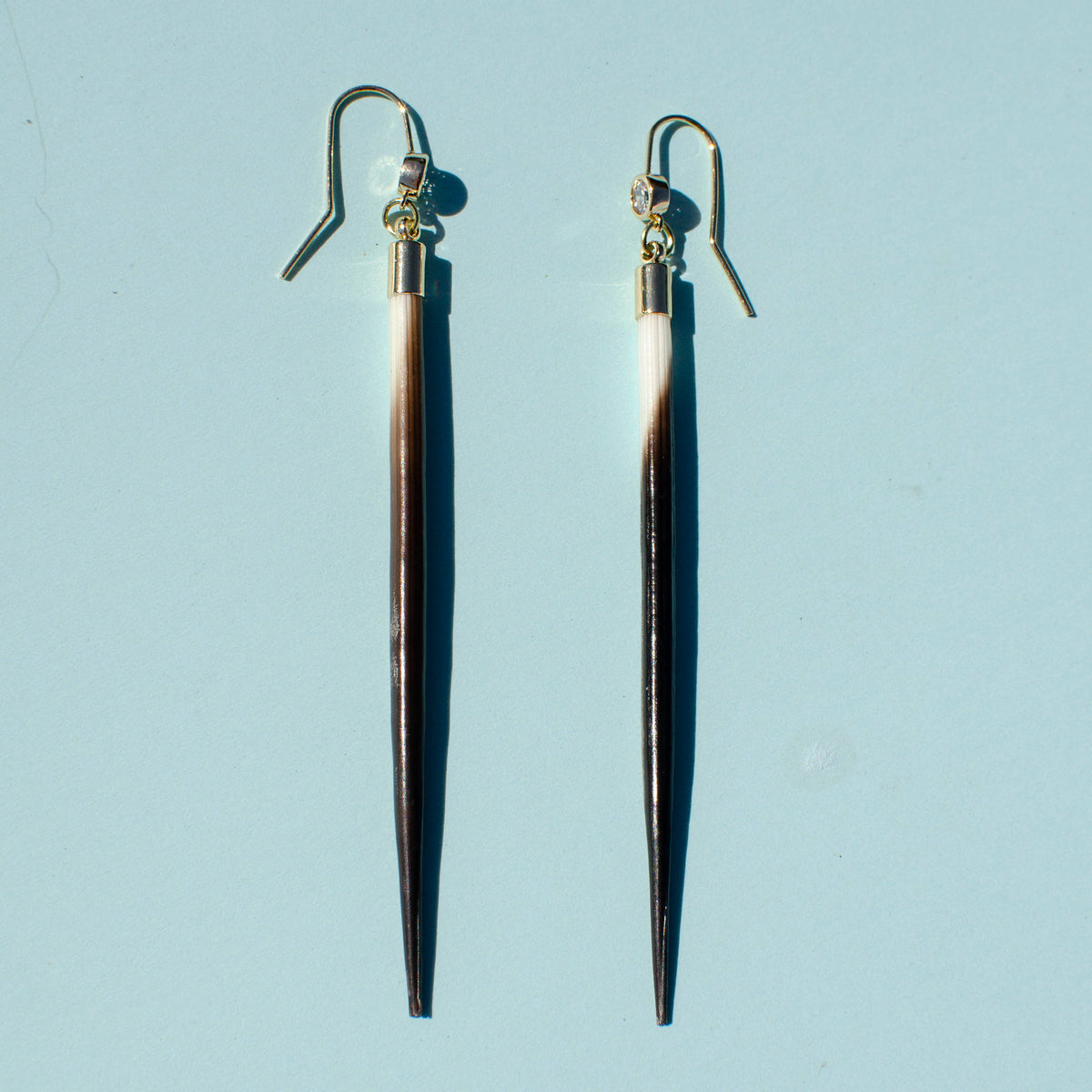 Golden Quill Earrings