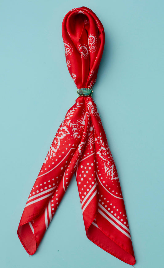 Turquoise Bandana Slide