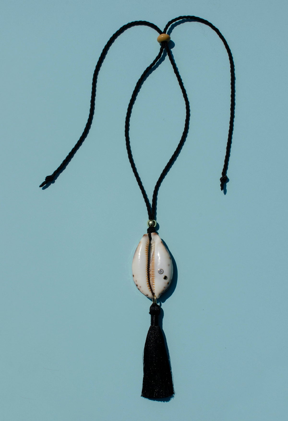 Cowrie Tassel Statement Necklace