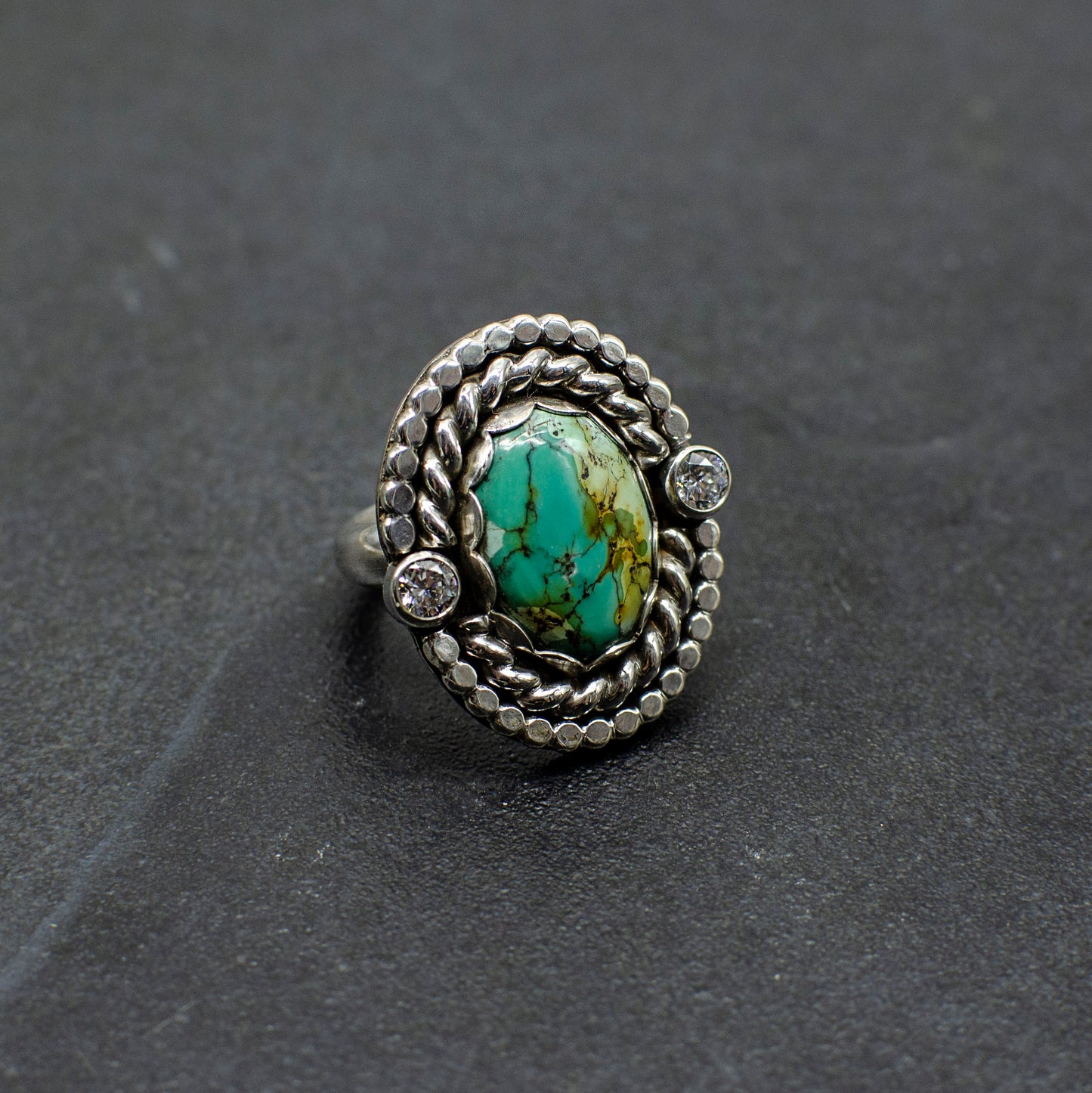 Turquoise Rope Ring