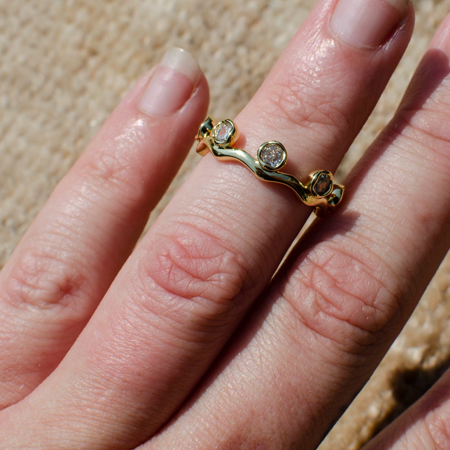Sparkle Wave Ring