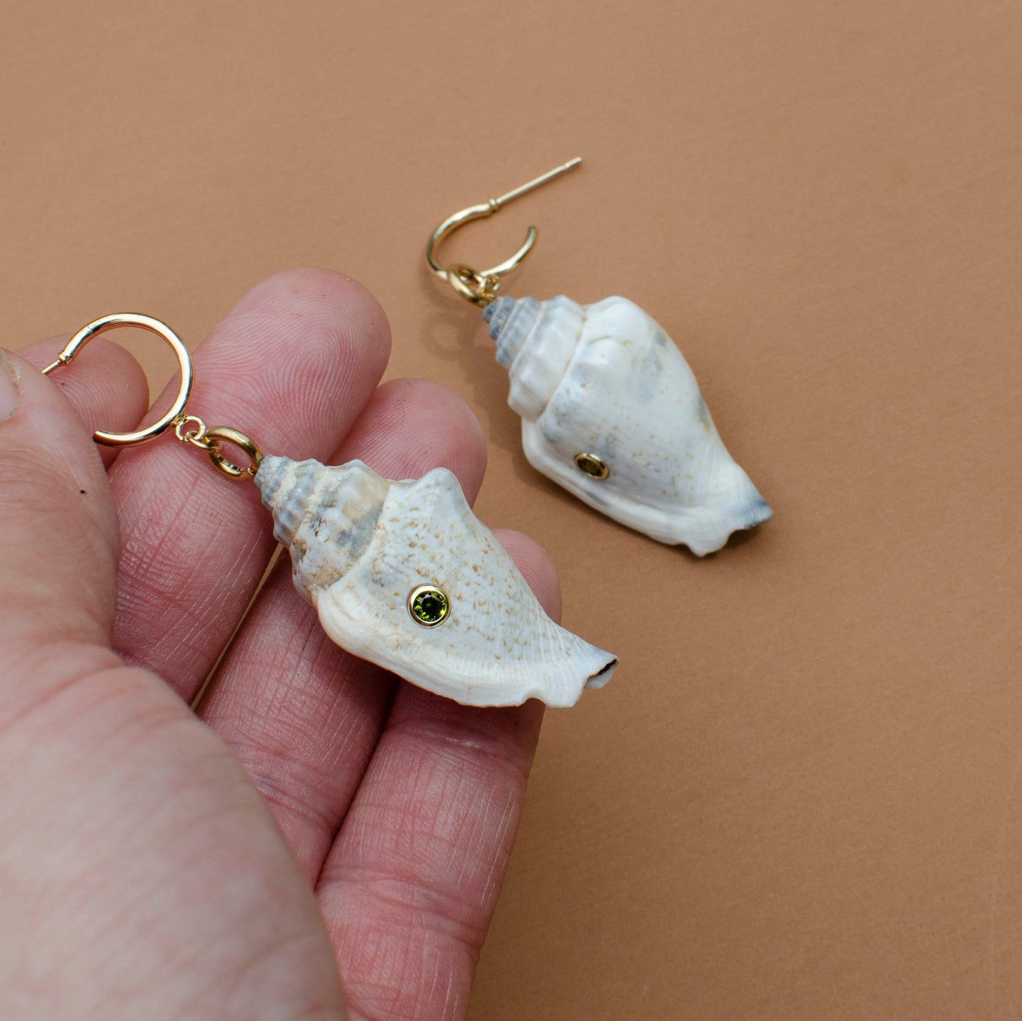 Whelk Shell Sparkle Drops