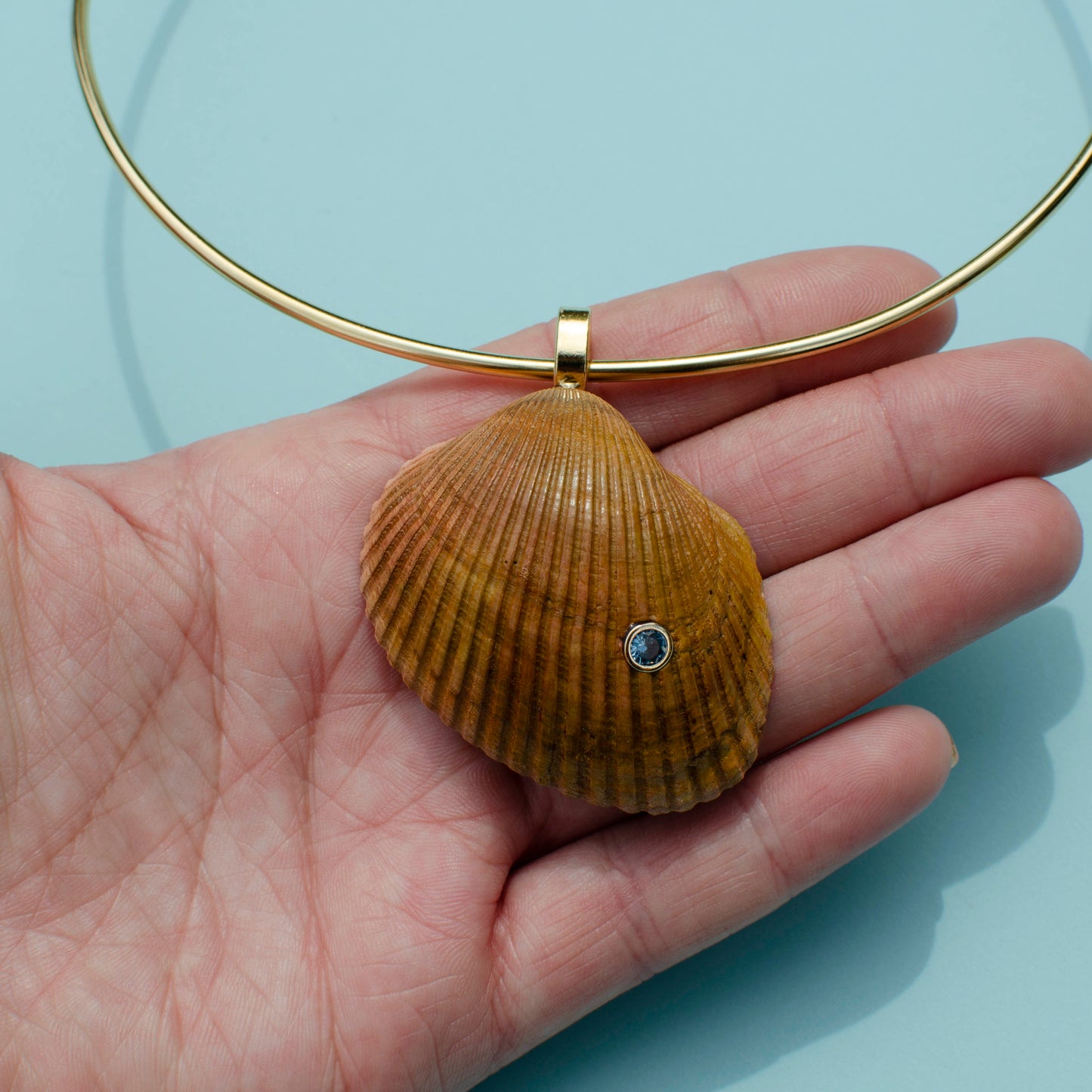 Hand-Dyed Georgia Shell Pendants