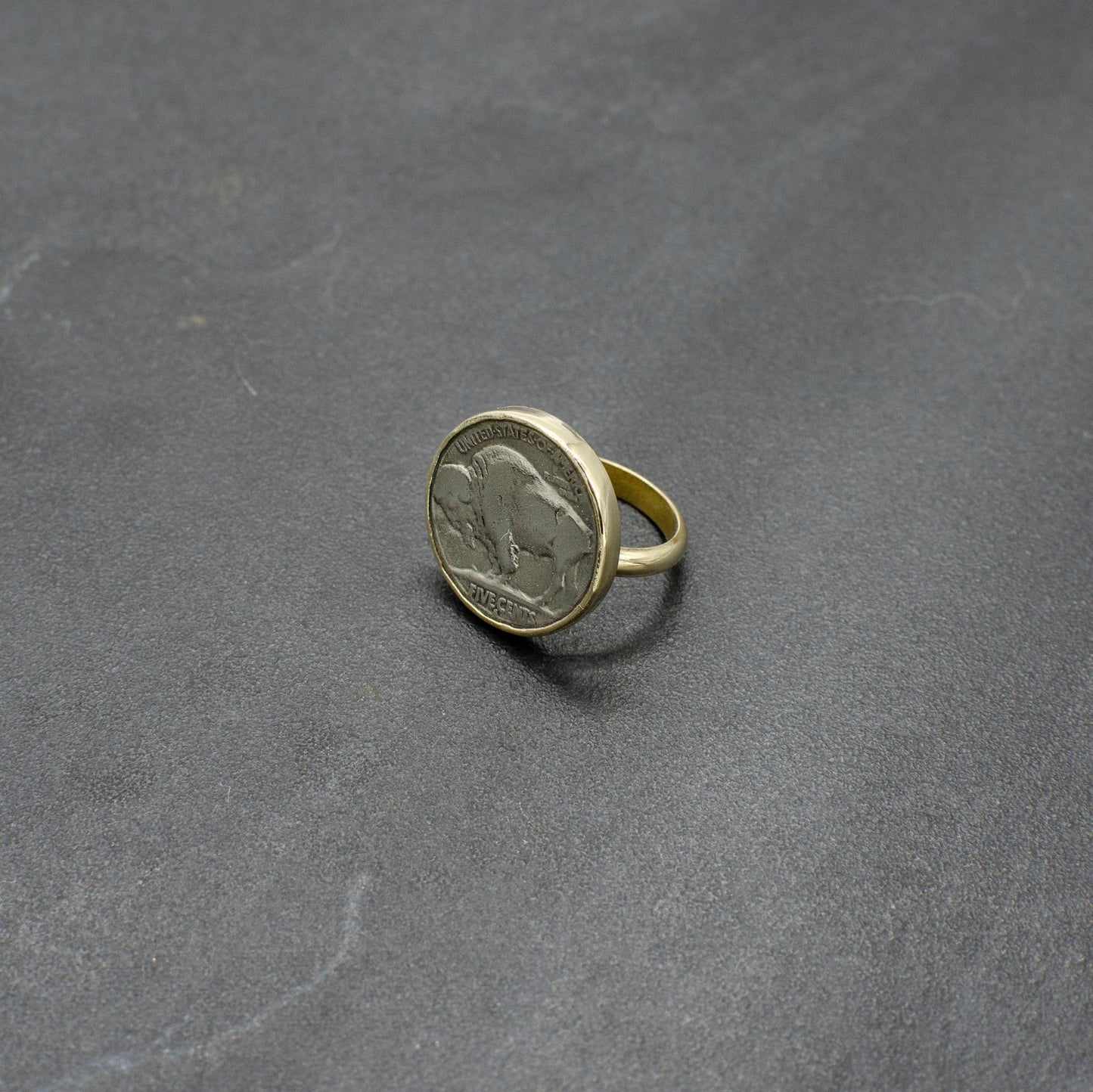 Buffalo Coin Ring