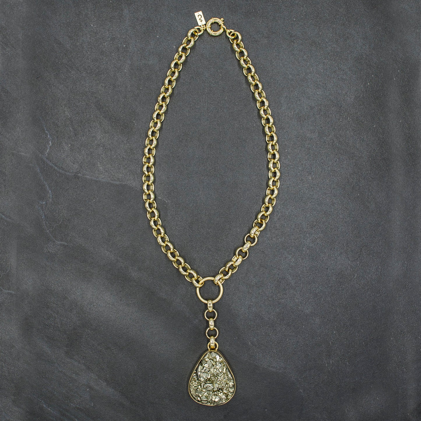 Rianna Necklace w/ Pyrite