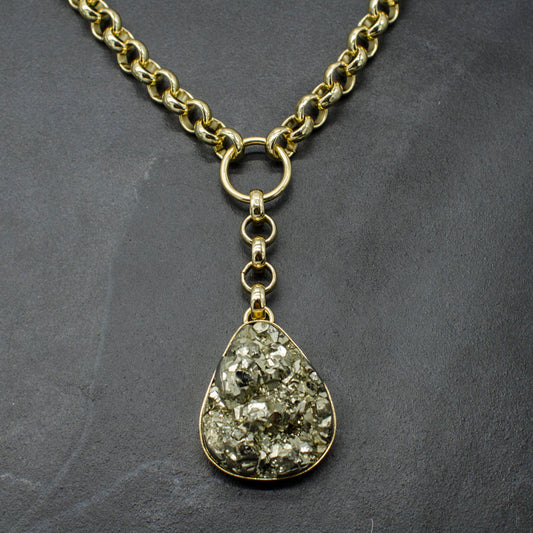 Rianna Necklace w/ Pyrite