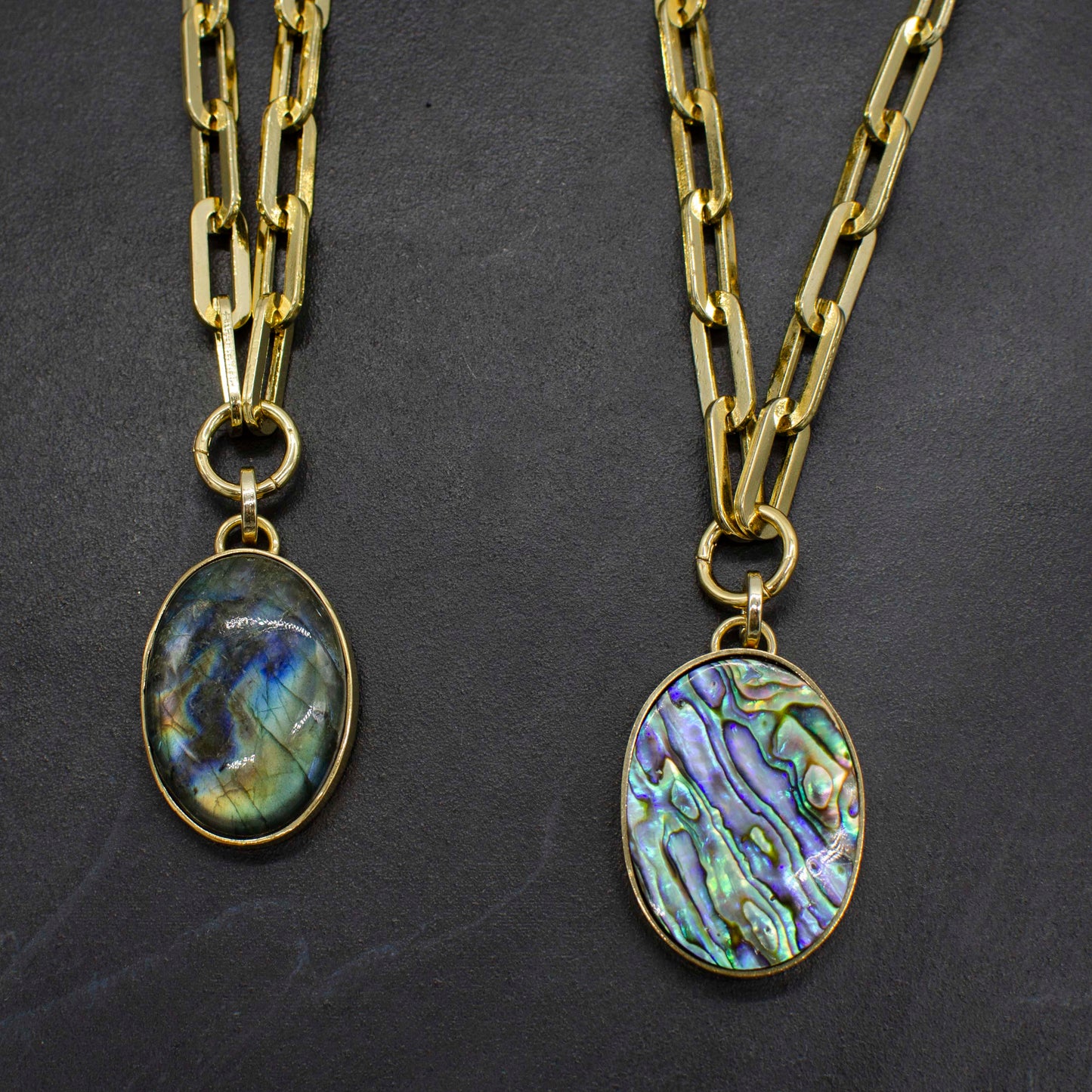 Paperclip Chain Pendant Necklace