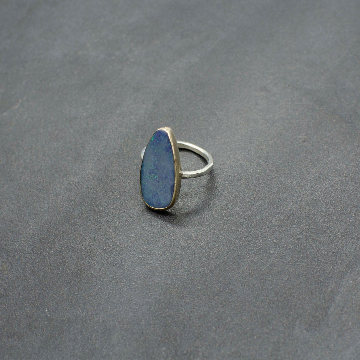 Gold & Silver Opal Ring