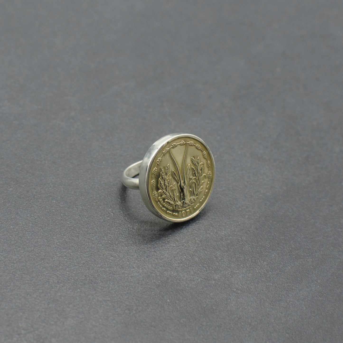 Gazelle Coin Ring- Large
