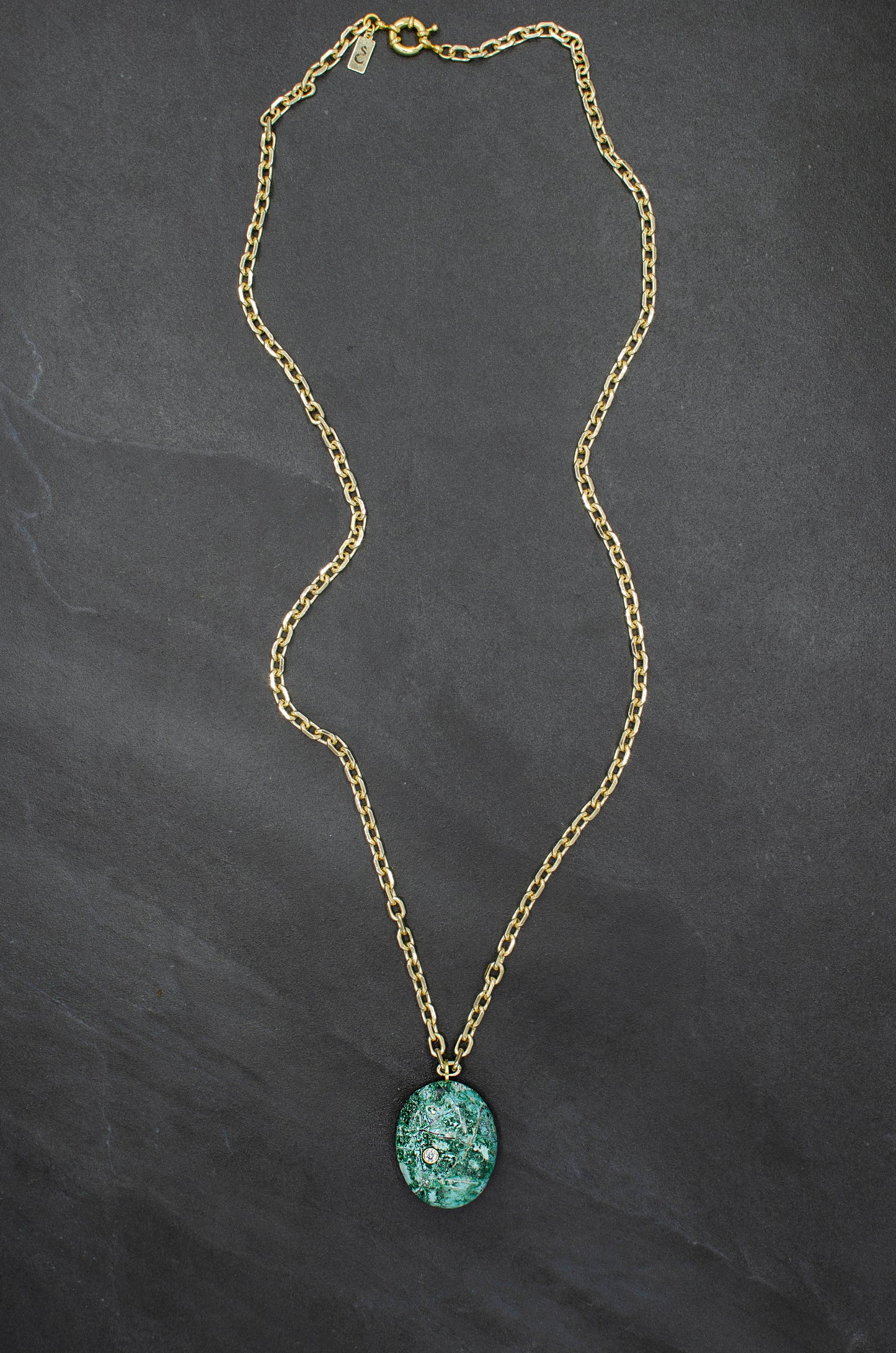 Inlay Chrysocolla Necklace