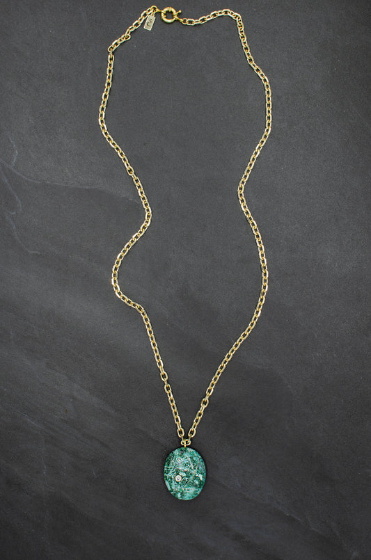 Inlay Chrysocolla Necklace