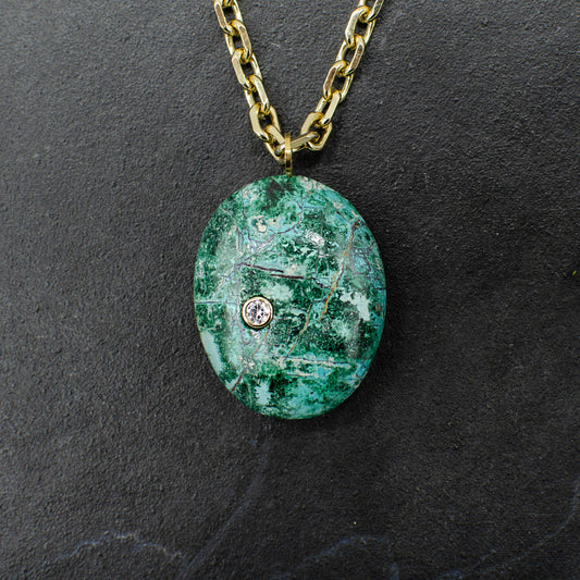 Inlay Chrysocolla Necklace
