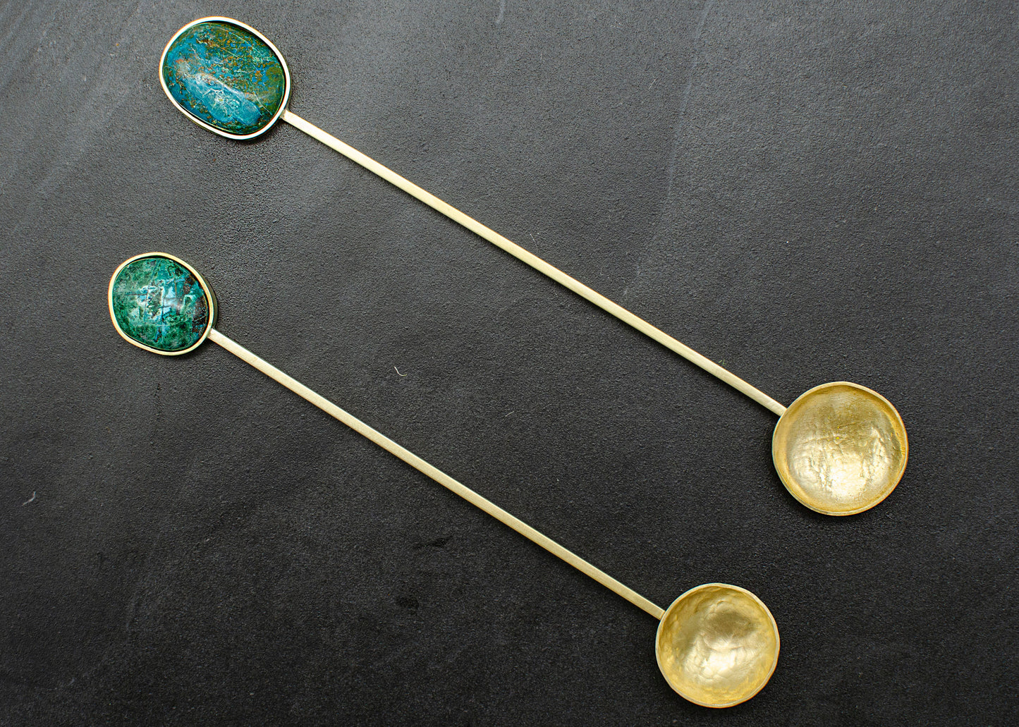 Chrysocolla Spoon