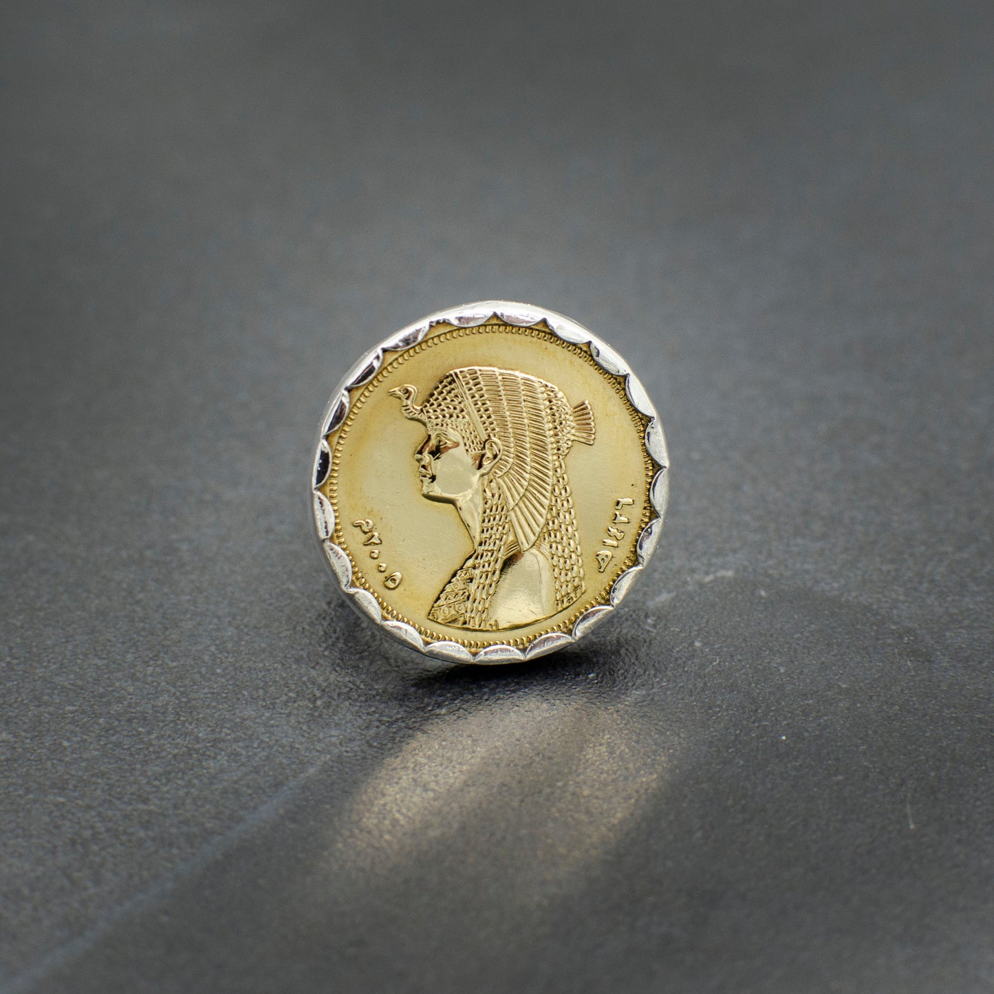 Cleopatra Coin Ring