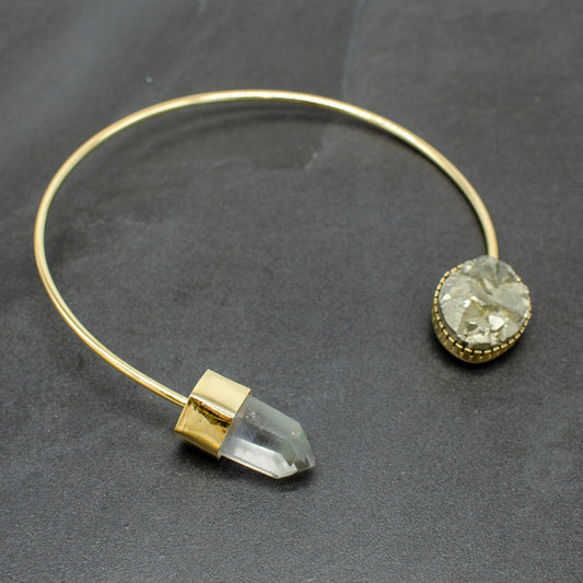 Pyrite & Fluorite Point Collar