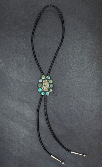 Turquoise and Pyrite Galaxy Bolo